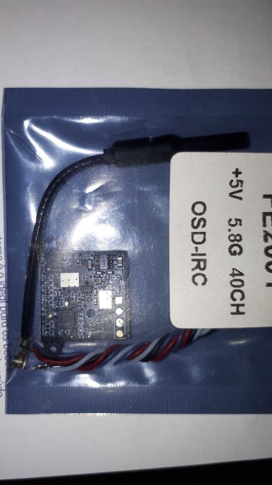 Mini vtx 5,8g 5v 40 canais longo alcance 25/100/200mw novo