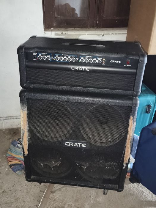Colunas amplificador de guitarra com cabeça