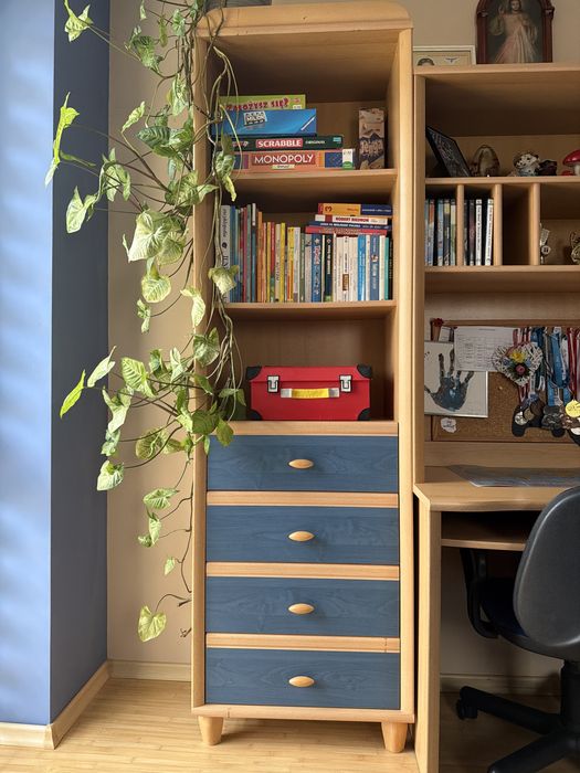 Szafka/regał na książki niebieski