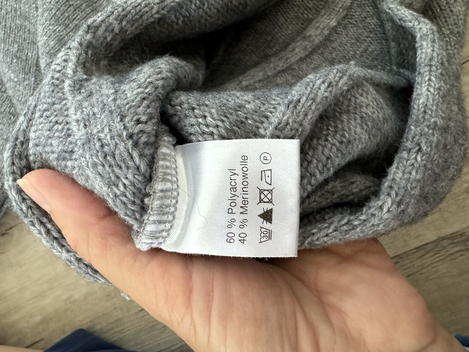 Sweter golf welna merino rozmiar s/m
