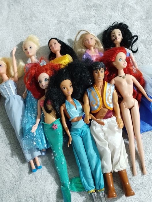 Zestaw lalek barbie księżniczki disneya