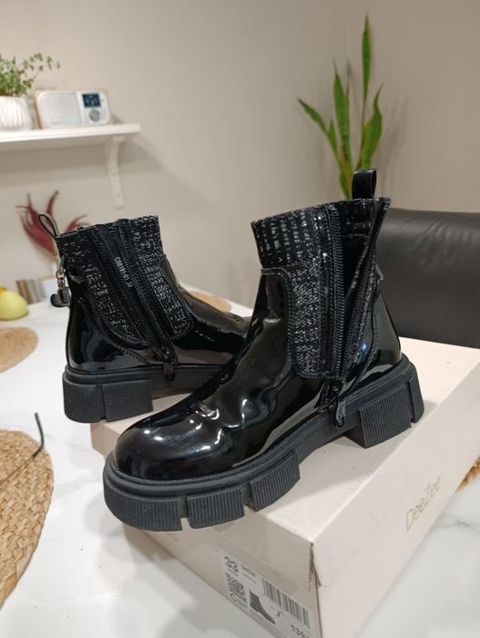 Buty ocieplane DeeZee 33 czarne botki
