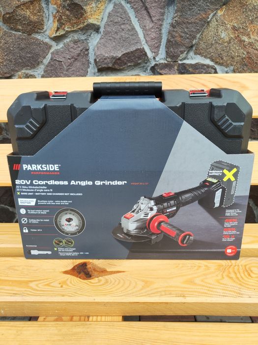 Акумуляторна кутова шліфувальна машина Parkside PWSAP 20-Li G7