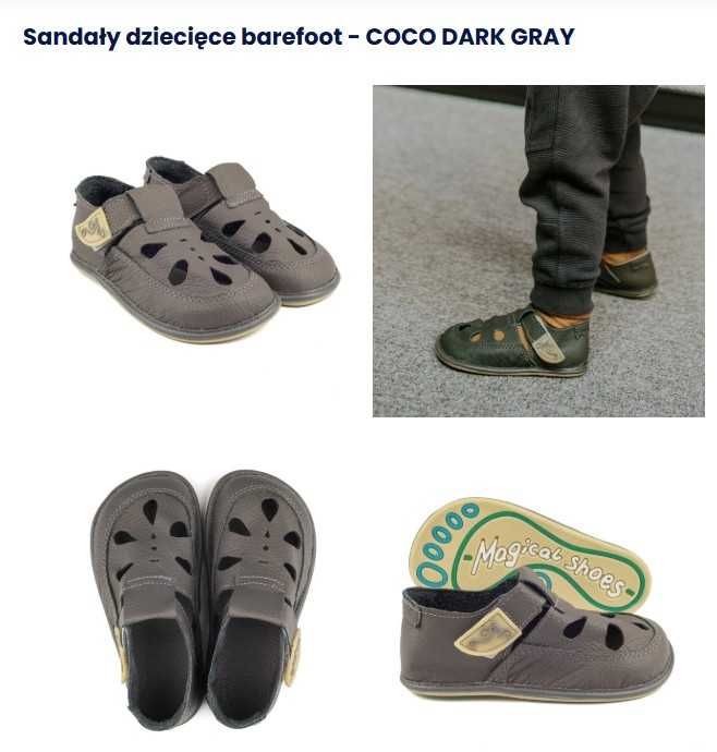 Nowe sandały dziecięce barefoot- Magical shoes r.20
