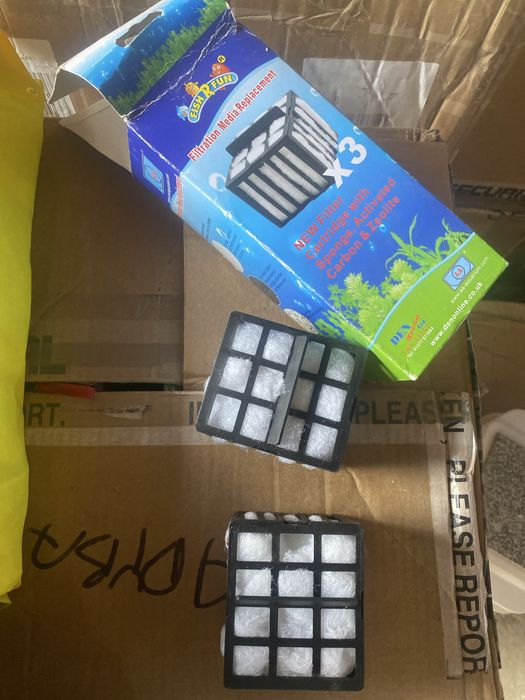 Wklad filtracyjny do akwarium 3 sztuki cena za 3sztuki z weglem