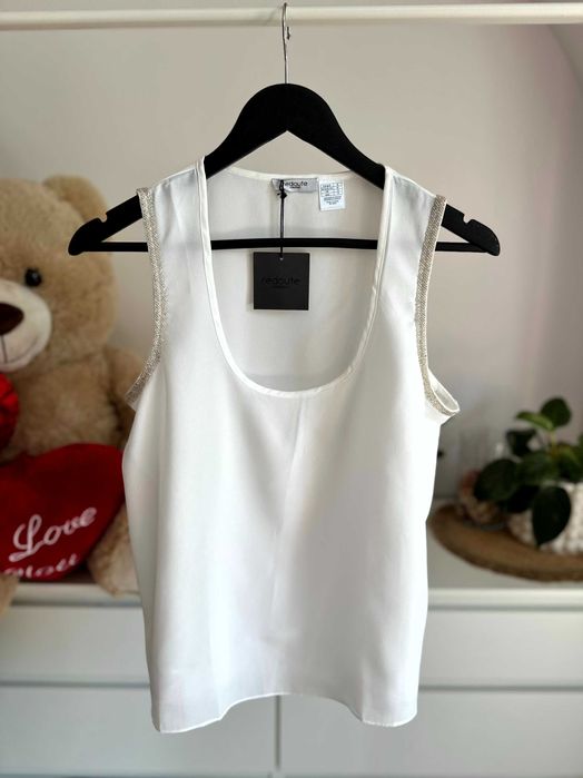 Bluzka koszulka 40 na ramiączkach top pod żakiet LA REDOUTE BLG0010