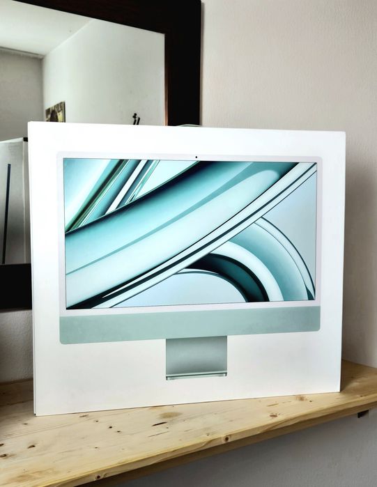 iMac 24" M3 Verde 256GB 8GB | Como Novo | 3 Anos Garantia