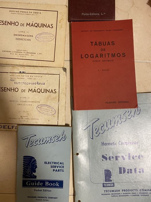 Livros antigo tabua logaritmo desenho maquina cinema eletricidade foto