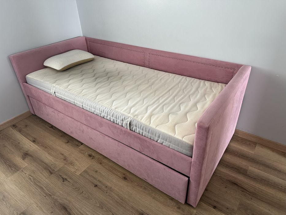 Cama de solteiro com gavetão e colchão de 200x90