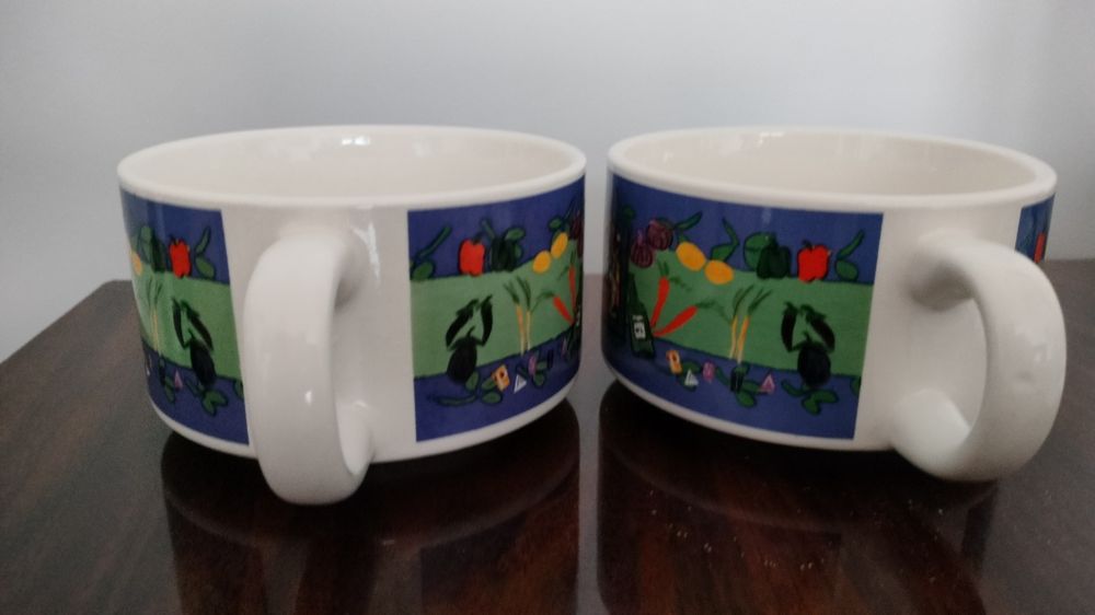 Miseczki ceramiczne z uchem 2 sztuki. Barbara Olsen.