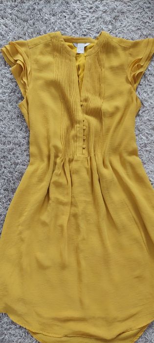 Sukienka złotożółta  H&M 38