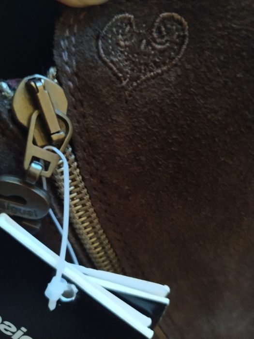 Botki Desigual nowe z metką 40 26cm brązowy zamsz