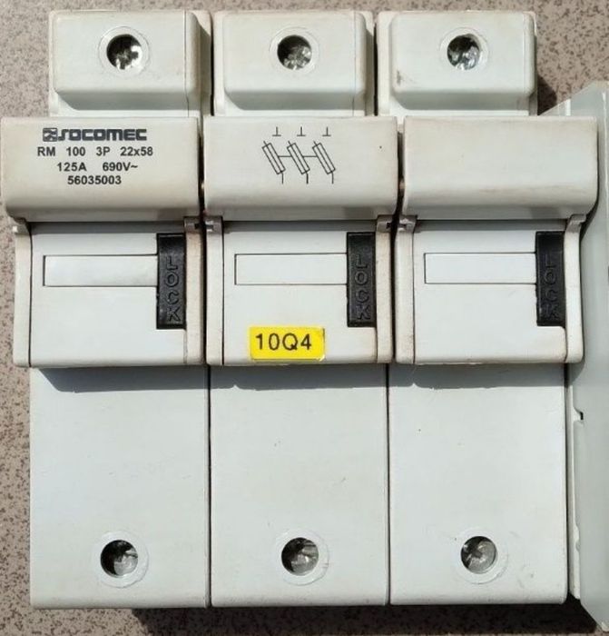 Modułowa podstawa bezpieczników Rozłącznik wyłacznik główny 3f 125A