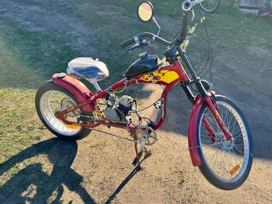 Rower CHOPPER z silnikiem
