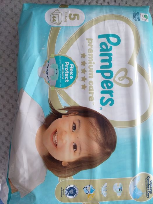 10 paczek pampers premium care 5 po 44szt.