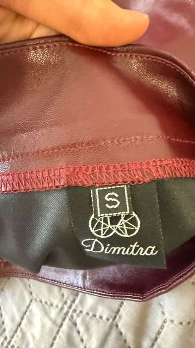 Юбка из эко кожи