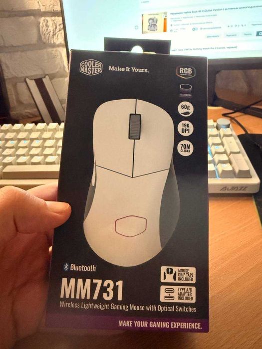 Миша Cooler Master MM731 Wireless White/Gray (MM-731-WWOH1)