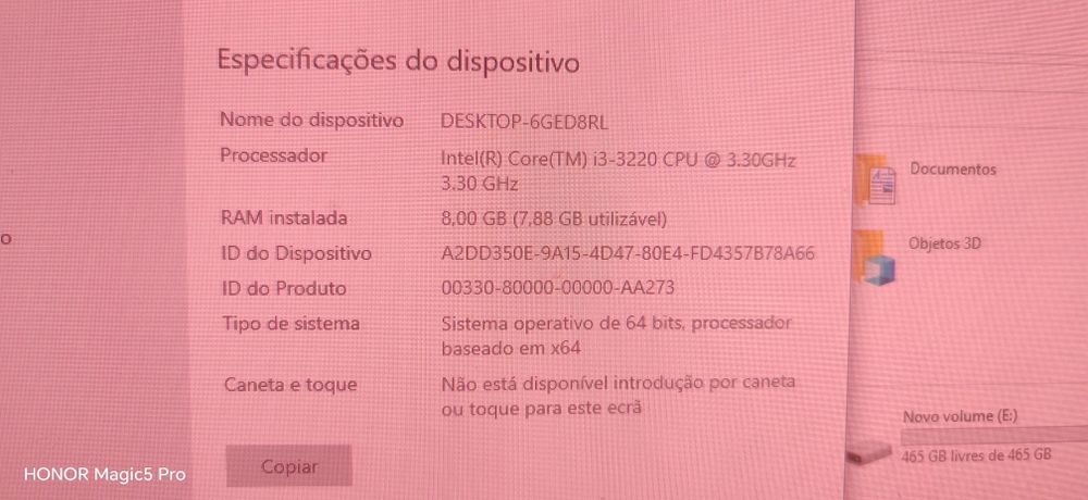 torre i3 8g ram bom estado