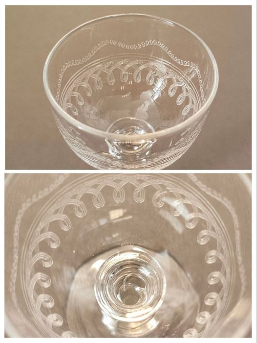 Рюмка царизм муха мушка 15мл пантография антикварное стекло