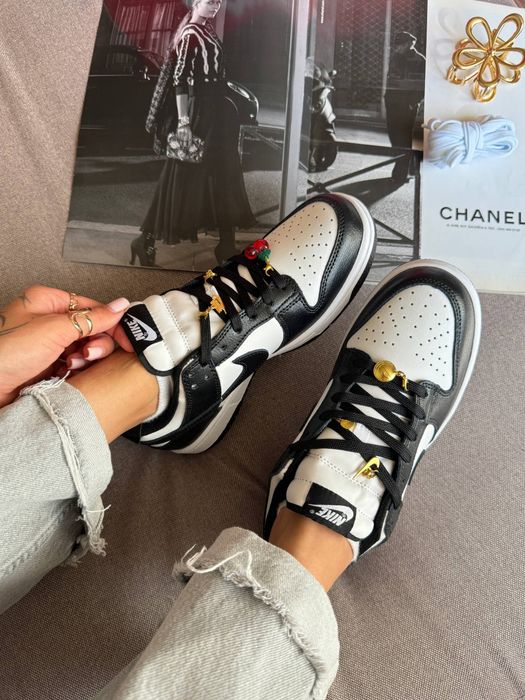 Nike SB Dunk Low Black White «CHERRY CHARMS»