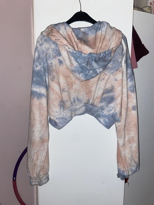 bluza bershka tie dye crop