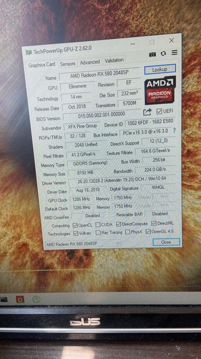 Amd radeon rx 580 8 гб