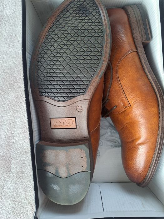 Męskie półbuty skórzane