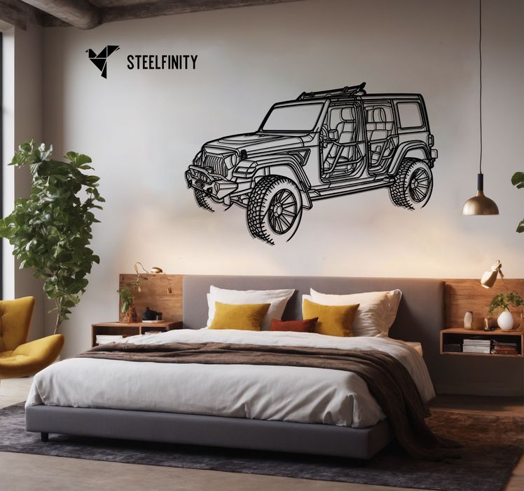 Zawieszka ścienna Wrangler 2022 metalowa sztuka, obraz