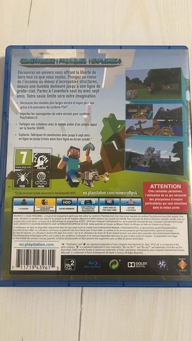 Minecraft PS4 – Jogo Original, Completo e em Bom Estado