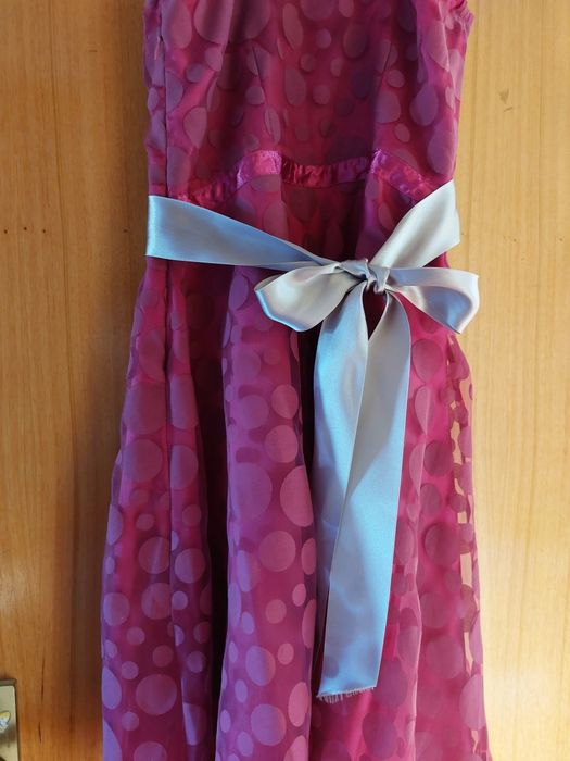 Vestido rosa festa