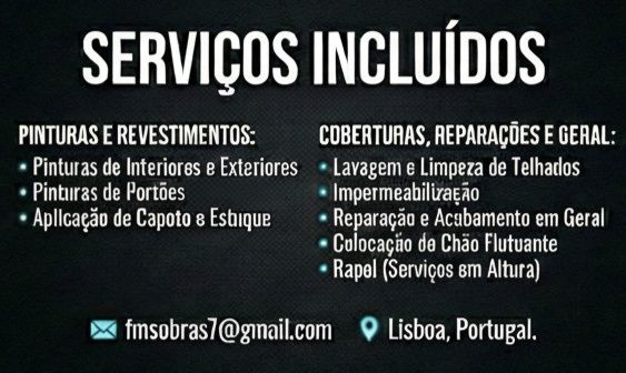 Pinturas e remodelações