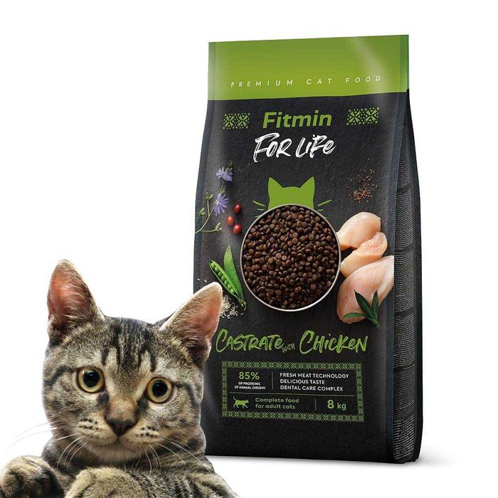 Fitmin cat For Life Castrate Chicken 8 kg
