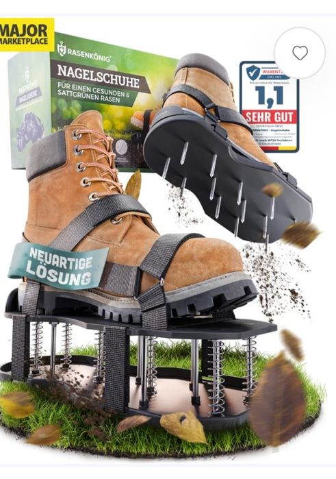 Profesjonalne buty do aeracji trawnika – Wstępnie zmontowane