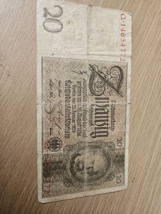 50 000Marek 1922 plys 20 marek 1924r