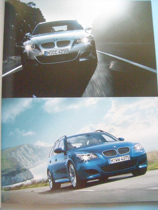 BMW M5 E60 Limousine / M5 E61 Touring 2008 prospekt 58 str., stan BDB