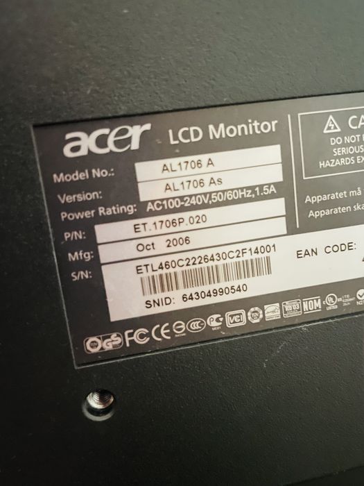 Monitor de Pc ACER