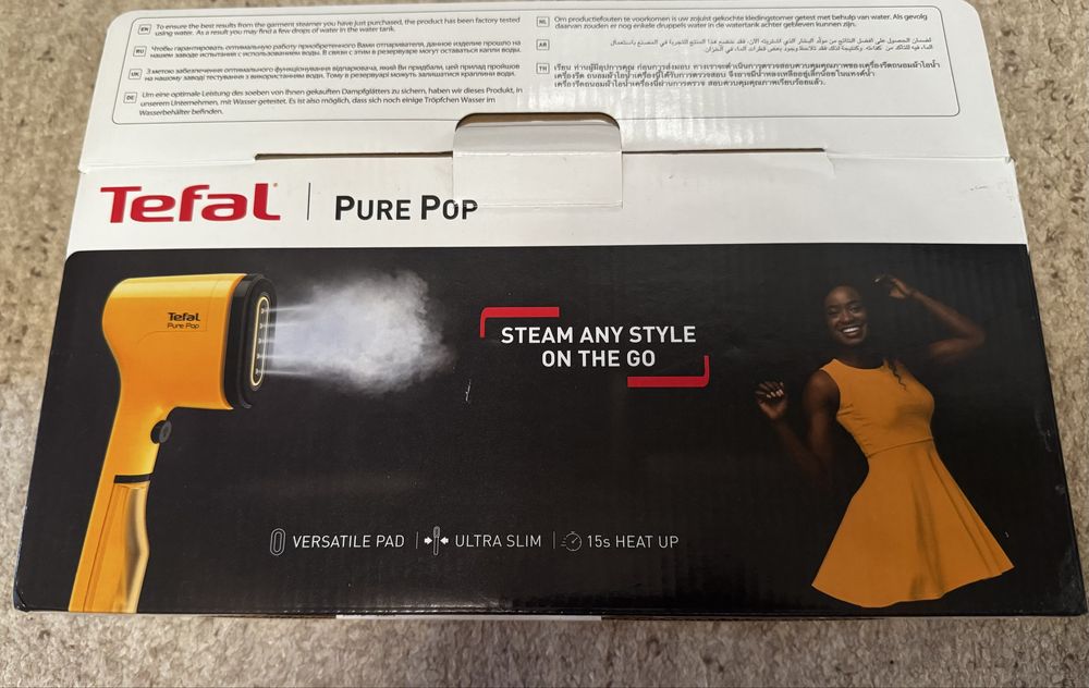 Ручний відпарювач Tefal PURE POP YELLOW