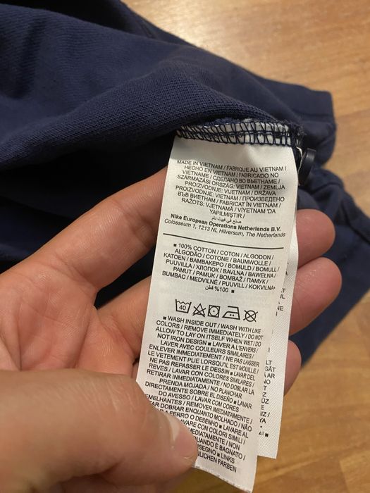(М) NIKE футболка поло polo хлопковая синяя синя хлопок