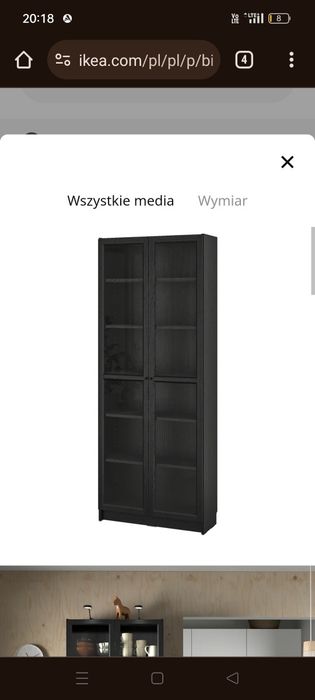 Półki do regału Billy oxberg Ikea