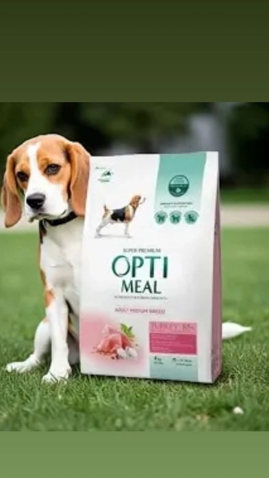 Optimeal 20кг для дорослих собак Середніх порід зі смаком Індичк