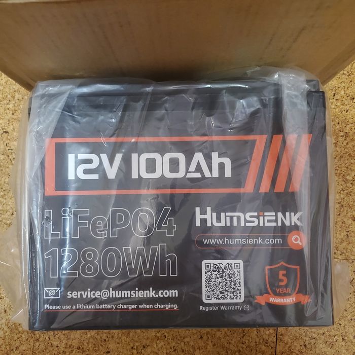 Літієвий акумулятор Humsienk LiFePO4 12,8V 100Ah елементи А+