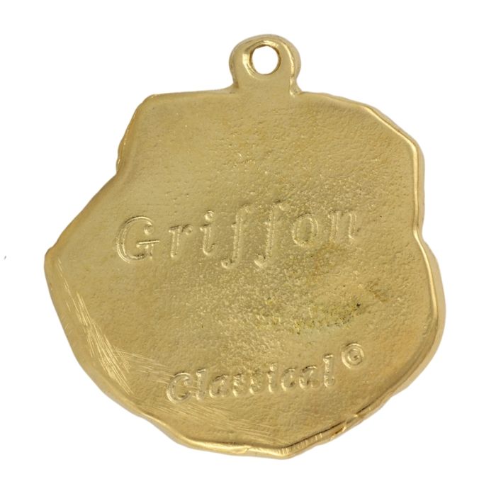 Gryfonik brukselski brelok pozłacany Art-Dog