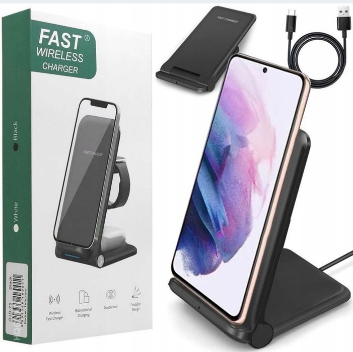 Ładowarka indukcyjna SmartGuard podwójna szybka stacja do iphone airpo