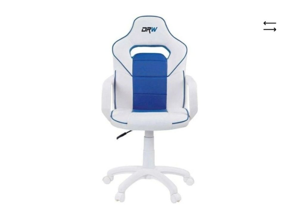 Cadeira de Escritório Operativa ABECEDARIO DRW Branco e Azul