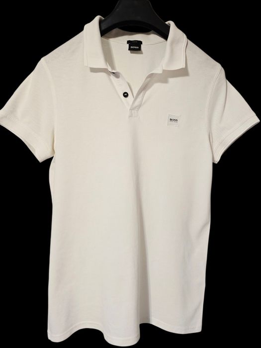 Biała koszulka polo  Boss  Hugo Boss - XL