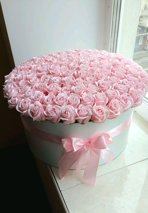 Троянди, розы,Букет з мильних троянд 101 шт.