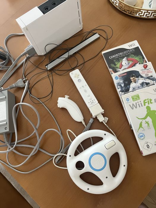 Nintendo Wii, com comando,jogos