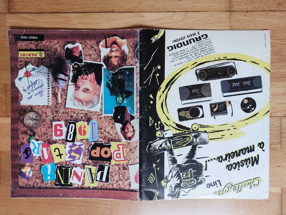 Caderneta de cromos "Panini Pop Star 1989" - Completa