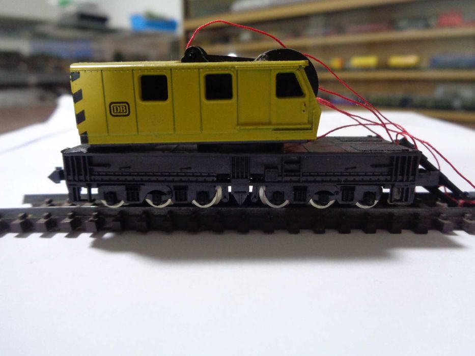 1:160 ROCO Vagão grua para BRICOLAR com falhas de peças