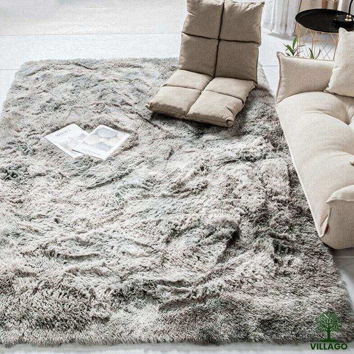 •HIT• Dywan Villago Home Shaggy 80x150 cm jasnoszary miękki PREMIUM